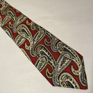 KEYS & LOCKWOOD Geometric Paisley Men's‎ Necktie Tie Vintage